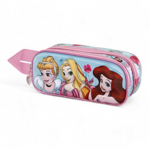 Trousse Double 3D Princesses Disney Adorable