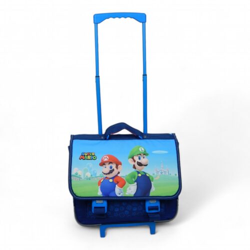 Cartable à roulettes 41cm Super Mario