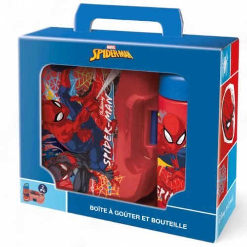 Assortiment de Gourde 420mL et Lunchbox 800 mL - Spiderman