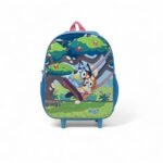 Sac à dos à roulettes 3D BLUEY 32x26x11cm