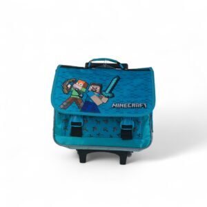 Cartable à roulettes 38 cm MINECRAFT 38x31x16cm